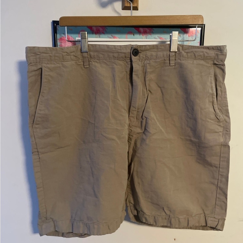 John Varvatos Men's Chino Shorts Size 38 Khaki Cotton Pocket